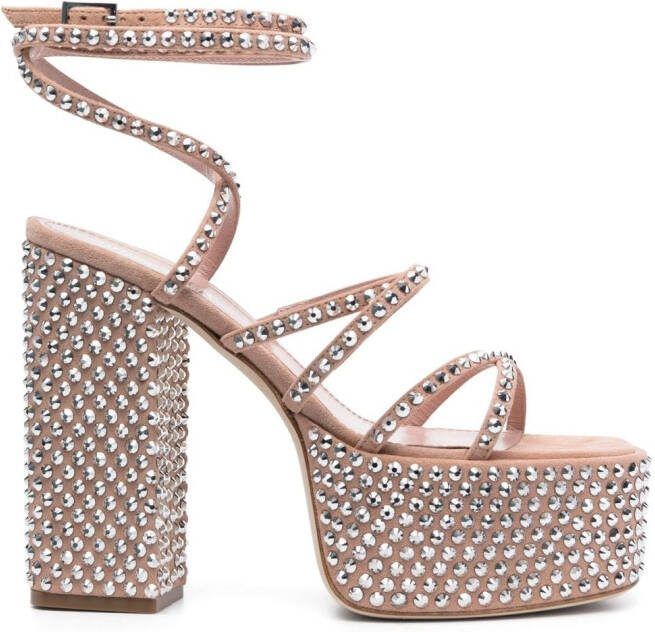 Paris Texas Holly Evita 130mm platform sandals Pink