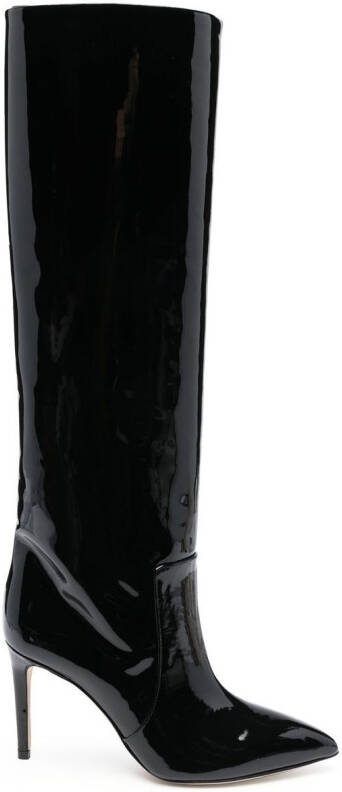 Paris Texas pointed-toe 90mm heeled boots Black