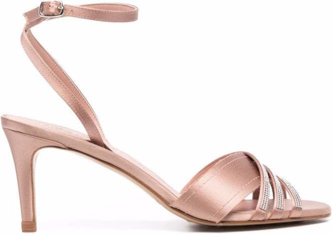 Pedro Garcia Xilia pavé high-heel sandals Neutrals
