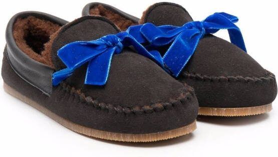 Pèpè bow-detail loafers Brown
