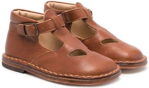 Pèpè closed-toe leather sandals Brown