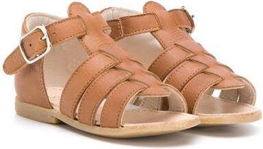 Pèpè leather strap sandals Brown