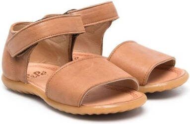 Pèpè open-toe leather sandals Brown