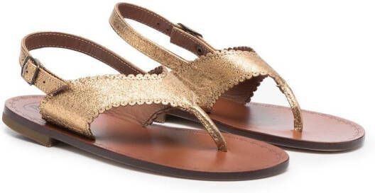 Pépé Kids Juliette open toe sandals Gold