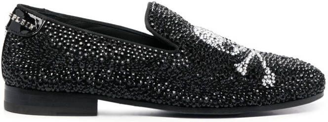 Philipp Plein Skull Bones moccasins White