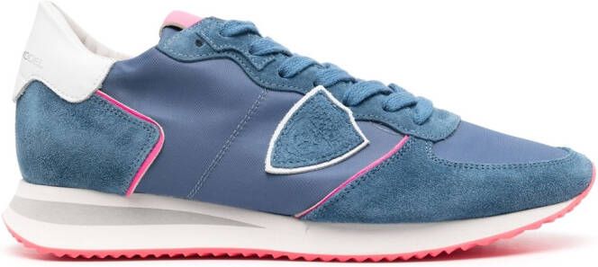Philippe Model Paris suede low-top sneakers Blue