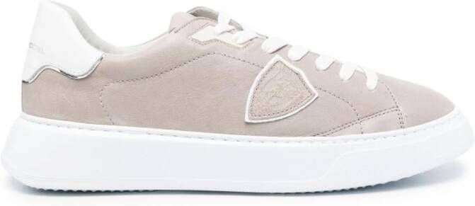 Philippe Model Paris Temple leather sneakers Grey