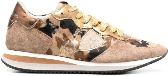 Philippe Model Paris TRPX suede sneakers Neutrals