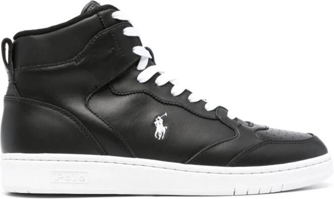 Polo Ralph Lauren logo-embroidered high-top sneakers Black - Picture 2