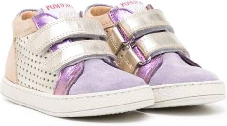 Pom D'api panelled touch-strap sneakers Pink