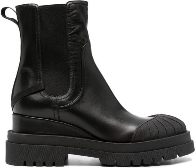 Premiata Jiro leather ankle-length boots Black