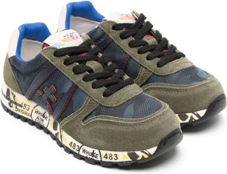 Premiata Kids Lucy panelled sneakers Green