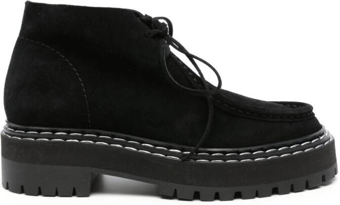 Proenza Schouler LUG SOLE PLATFORM LOAFERS Black