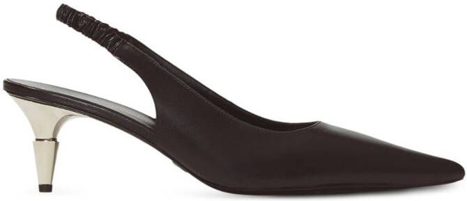 Proenza Schouler Spike slingback leather pumps Black