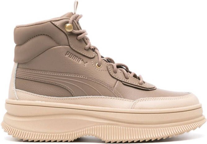PUMA Mayra flatform boots Neutrals