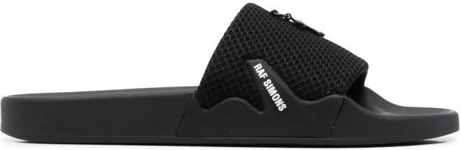Raf Simons Astra logo slides Black