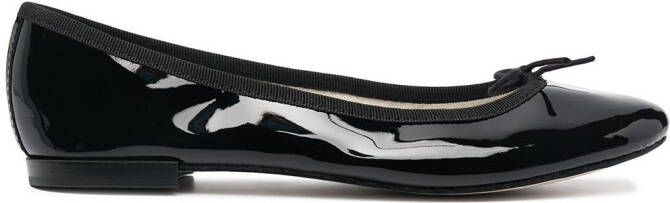 Repetto glossy flat ballerina shoes Black