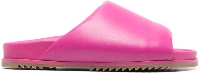 Rick Owens Granolas leather slides Pink