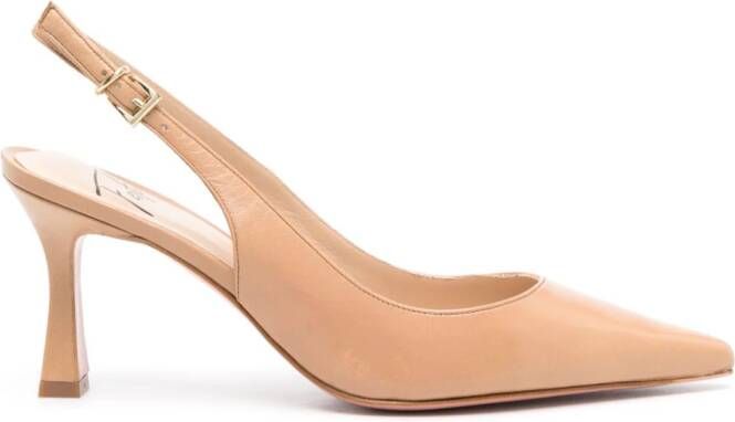 Roberto Festa Frans leather slingback pumps Brown