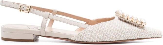 Roberto Festa Lavanda slingback ballerina shoes Neutrals