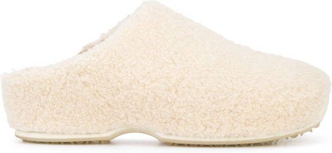 Rosetta Getty shearling mules White