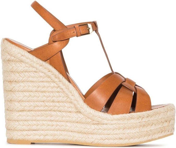 Saint Laurent Tribute espadrilles Brown