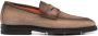 Santoni almond-toe suede loafers Brown - Thumbnail 1