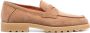 Santoni almond-toe suede loafers Brown - Thumbnail 1