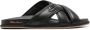 Santoni crossover-straps leather sandals Black - Thumbnail 1