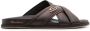 Santoni crossover-straps leather sandals Brown - Thumbnail 1