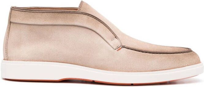 Santoni Dragon suede desert boots Neutrals