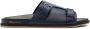 Santoni flat leather sandals Blue - Thumbnail 1