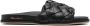 Santoni interwoven-design calf-leather slides Black - Thumbnail 1