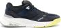 Santoni logo-embroidered panelled sneakers Blue - Thumbnail 1