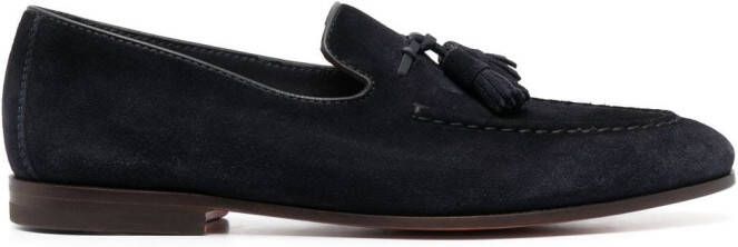 Santoni tassel detail loafers Blue