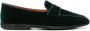 Santoni velvet slip-on slippers Green - Thumbnail 1