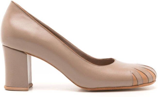 Sarah Chofakian 55mm Andy Warhol leather pumps Neutrals