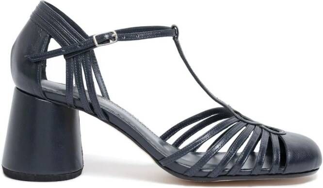 Sarah Chofakian 50mm Chamonix leather pumps Blue