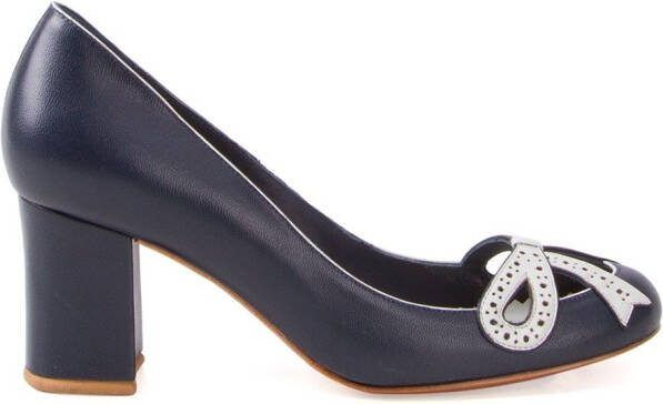 Sarah Chofakian chunky heel pumps Blue