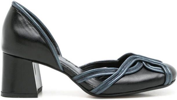 Sarah Chofakian Irene 40mm contrast-stitching pumps Blue