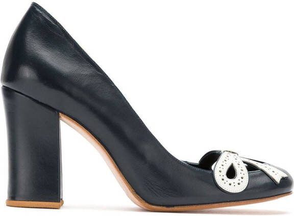 Sarah Chofakian leather pumps Blue