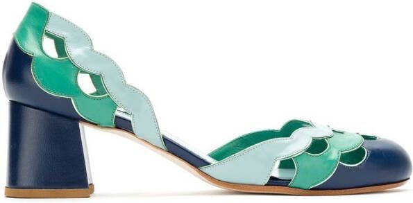 Sarah Chofakian leather pumps Blue