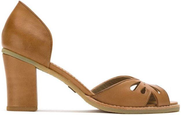 Sarah Chofakian leather pumps Brown