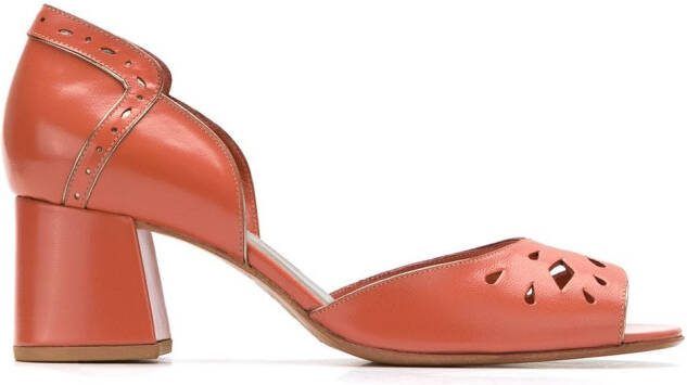 Sarah Chofakian 40mm leather pumps Brown