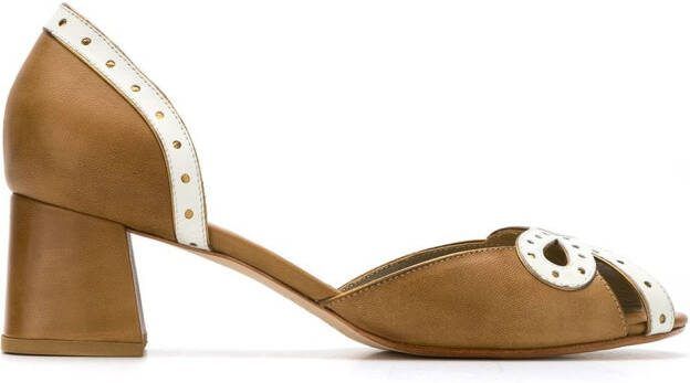 Sarah Chofakian leather pumps Brown