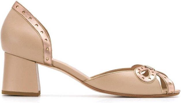 Sarah Chofakian leather pumps Neutrals