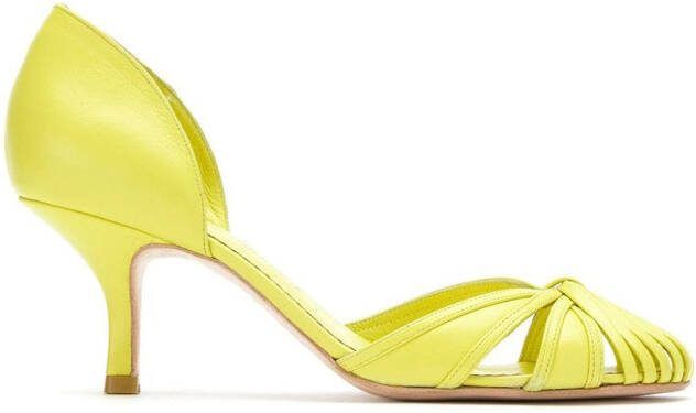 Sarah Chofakian leather pumps Yellow
