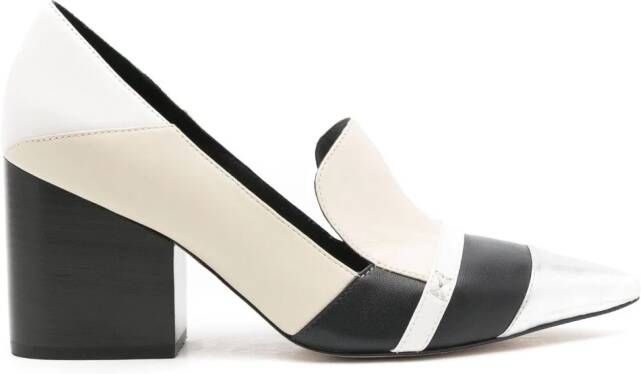 Sarah Chofakian Magenta 80mm pointed-toe pumps White