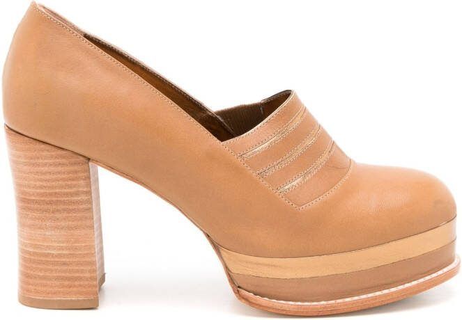 Sarah Chofakian 95mm Mapelli pumps Brown