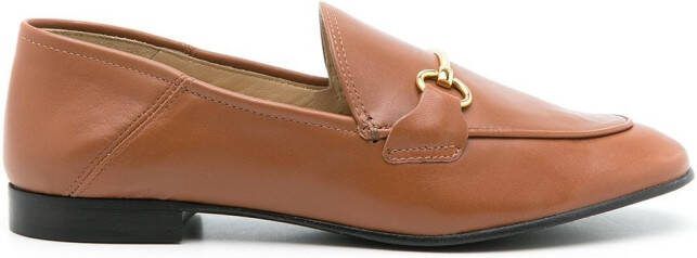 Sarah Chofakian Milao leather loafers Brown